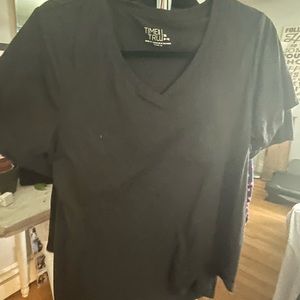 Time & Tru Black Tee